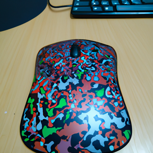 תמונה של משטח עכבר צבעוני בעיצוב ייחודי