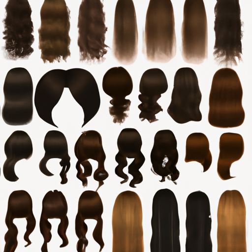 תמונה המציגה סוגים שונים של טקסטורות שיער טבעיות.